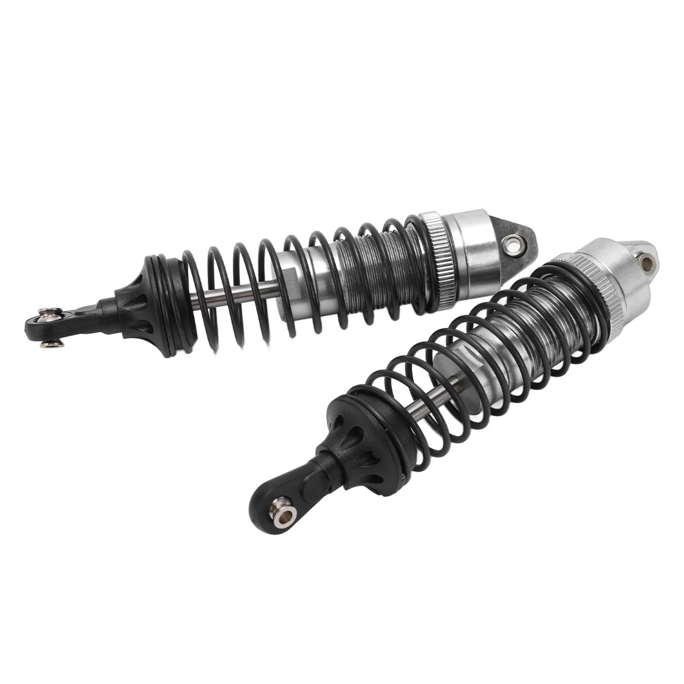 2Pcs Aluminum Alloy Shock Absorbers For 1/10 Rc Car, Silver 4281376044447