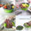 Kitchen Foldable Colander, Foldable Silicone Colander, Round Foldable Colander 3 Pieces 3