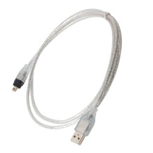 1.2m USB to FireWire Adapter IEEE 1394 4 Pin Cable Speed Data Transfer for Travel