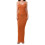 (L, Orange) Robe moulante à et clubs. 1