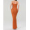 (L, Orange) Robe moulante à et clubs. 8