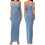 (L, Blue) Robe moulante à et clubs. 2