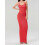 (L, Red) Robe moulante à et clubs. 6
