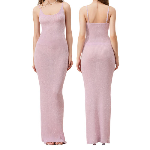 (S, Pink) Robe moulante à et clubs. 1