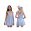 (M, Sky Blue) Robe débardeur rayée sans manches. 8