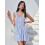 (M, Sky Blue) Robe débardeur rayée sans manches. 13