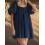 (S, Dark Blue) Robe en jean look décontracté. 6