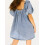 (S, Light Blue) Robe en jean look décontracté. 8