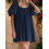 (M, Dark Blue) Robe en jean look décontracté. 5