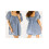 (M, Light Blue) Robe en jean look décontracté. 2