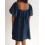 (S, Dark Blue) Robe en jean look décontracté. 8