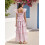 (S, Pink) Robe fleurie pour et l'été. 2