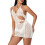 (S, White) Robe moulante mini les soirées. 12