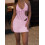 (M, Pink) Robe moulante mini les soirées. 4