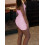 (M, Pink) Robe moulante mini les soirées. 6