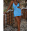 (S, Blue) Robe moulante mini les soirées. 6