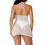 (S, White) Robe moulante mini les soirées. 14