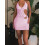 (M, Pink) Robe moulante mini les soirées. 3