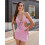 (M, Pink) Robe moulante mini les soirées. 12