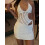 (S, White) Robe moulante mini les soirées. 5