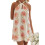 (M, White) Robe courte fleurie Vêtements décontractés. 1