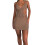 (M, Khaki) Robe moulante mini les soirées. 7