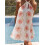 (M, White) Robe courte fleurie Vêtements décontractés. 3