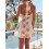 (M, White) Robe courte fleurie Vêtements décontractés. 7