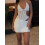 (S, White) Robe moulante mini les soirées. 4