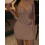(M, Khaki) Robe moulante mini les soirées. 4
