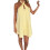 (L, Yellow) Robe courte fleurie Vêtements décontractés. 1