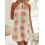 (M, White) Robe courte fleurie Vêtements décontractés. 5
