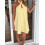(S, Yellow) Robe courte fleurie Vêtements décontractés. 2