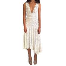 (M, White) Robe débardeur à et l'été.