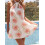 (M, White) Robe courte fleurie Vêtements décontractés. 4