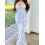 (S, Blue) Robes longues moulantes le printemps. 3