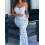 (S, Blue) Robes longues moulantes le printemps. 6