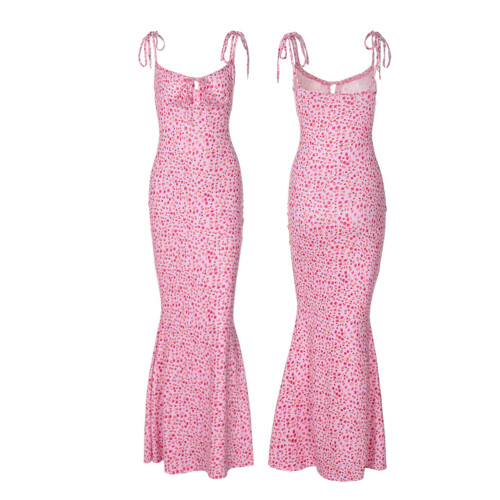 (S, Pink) Robes longues moulantes le printemps. 1