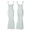 (L, Light Green) Robes longues moulantes le printemps. 2