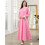 (XL, Pink) Dámské šaty Abaya arabském stylu. 4