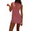 (L, Red) Robe mini sans pour femme. 1