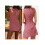 (L, Red) Robe mini sans pour femme. 2