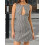 (L, black) Robe mini sans pour femme. 2