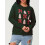 (S, Green) Pull de Noël ample, décontracté 5