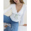 (M, White) Hauts d'automne pour chemise élégante 5