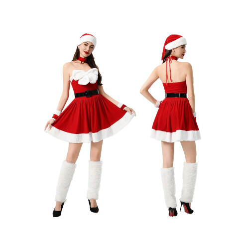 (One Size, Red) Robe de Noël tenue cosplay 1