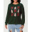 (S, Green) Pull de Noël ample, décontracté 7