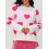 (M, Pink) Pull ample femme, automne hiver 13