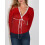 (L, Red) Hauts d'automne pour chemise élégante 3