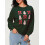 (S, Green) Pull de Noël ample, décontracté 4